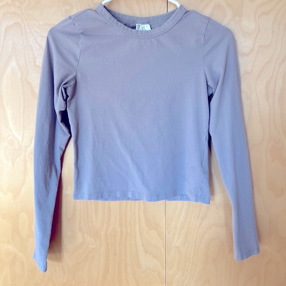 H&M women’s S long sleeved grey tee